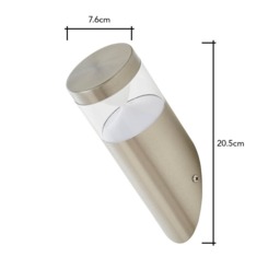 Asher Angled Outdoor Wall Light, Stainless Steel - thumbnail 8