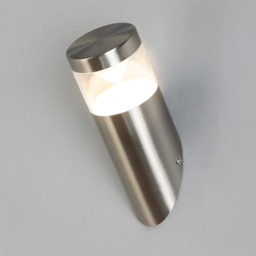Asher Angled Outdoor Wall Light, Stainless Steel - thumbnail 4