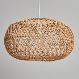 Kyle 42cm Oval Rattan Easyfit Shade, Natural - thumbnail 5