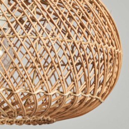 Kyle 42cm Oval Rattan Easyfit Shade, Natural - thumbnail 6