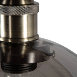Carter Industrial Flush Ceiling Light, Bronze - thumbnail 8