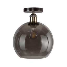 Carter Industrial Flush Ceiling Light, Bronze - thumbnail 7