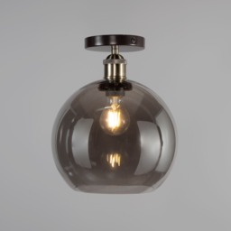 Carter Industrial Flush Ceiling Light, Bronze - thumbnail 4