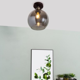 Carter Industrial Flush Ceiling Light, Bronze - thumbnail 3