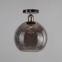 Carter Industrial Flush Ceiling Light, Bronze - thumbnail 5