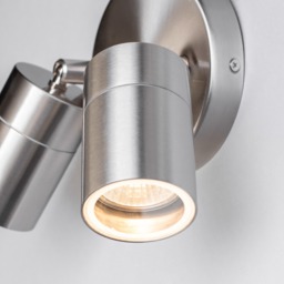 Jared Twin Outdoor Wall Light, Stainless Steel - thumbnail 6