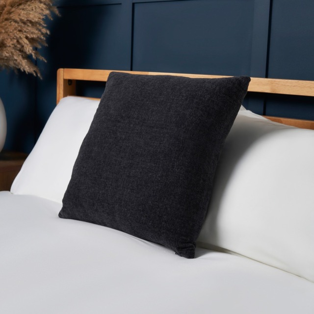Chenille Cushion, Charcoal - image 1