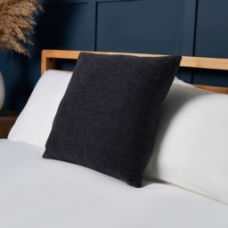 Chenille Cushion, Charcoal - thumbnail 1