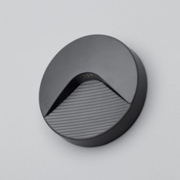 Burray LED Round Surface Brick Wall Light, Anthracite - thumbnail 5