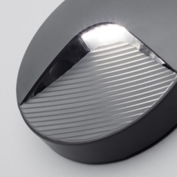 Burray LED Round Surface Brick Wall Light, Anthracite - thumbnail 6
