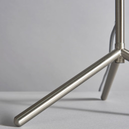 Stassy Tripod Feet Table Lamp with Grey Shade, Satin Nickel - thumbnail 7