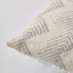 Geo Wave Design Cushion, Cream - thumbnail 4