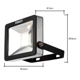Stanley Zurich Outdoor 20 Watt LED Flood Light, Warm White, Black - thumbnail 9