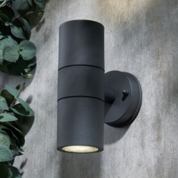 Roy Outdoor Up & Down Wall Light with Tempered Glass, Anthracite - thumbnail 3