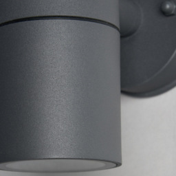 Roy Outdoor Up & Down Wall Light with Tempered Glass, Anthracite - thumbnail 6