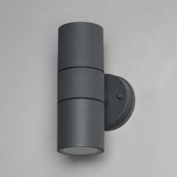Roy Outdoor Up & Down Wall Light with Tempered Glass, Anthracite - thumbnail 5
