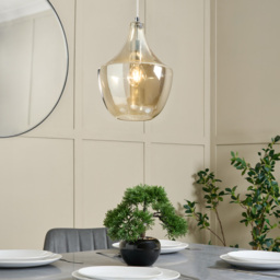 Jena Glass Ceiling Pendant, Champagne - thumbnail 3