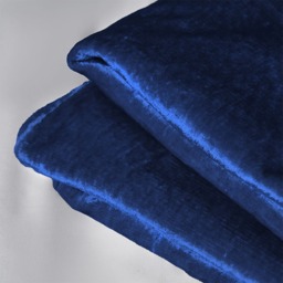 Crushed Velvet Throw, Navy - thumbnail 4