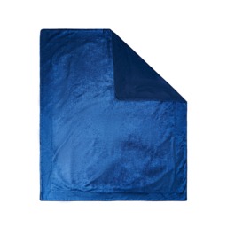 Crushed Velvet Throw, Navy - thumbnail 3