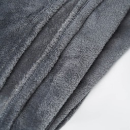 Microfleece Jumbo Throw, Charcoal - thumbnail 4