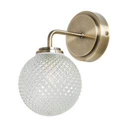 Diana Bathroom Wall Light, Antique Brass - thumbnail 8