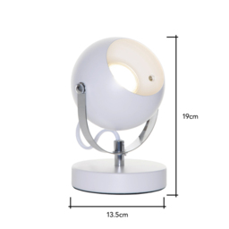 Rowan Eyeball Table Lamp, White - thumbnail 7