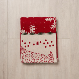 Christmas Patchwork Throw, Red - thumbnail 5