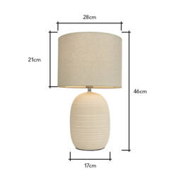 Heath Ceramic Beehive Table Lamp, Cream - thumbnail 7