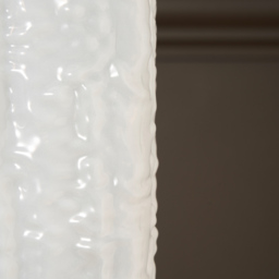 Large Square Milky Mottled Glass Vase, White - thumbnail 5
