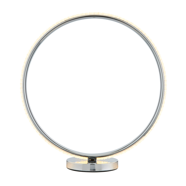 Lena Ring LED Table Lamp, Chrome - image 1