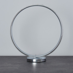 Lena Ring LED Table Lamp, Chrome - thumbnail 5