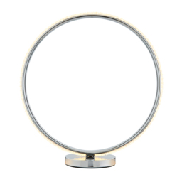 Lena Ring LED Table Lamp, Chrome - thumbnail 1