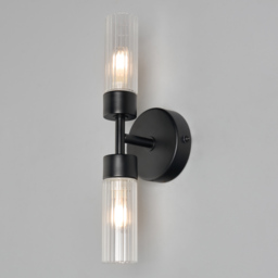 Kier Bathroom Wall Light, Black - thumbnail 4