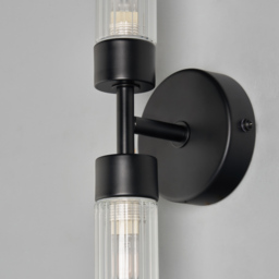 Kier Bathroom Wall Light, Black - thumbnail 6