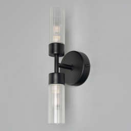 Kier Bathroom Wall Light, Black - thumbnail 5