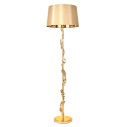 Brookby Stem Floor Lamp, Satin Brass - thumbnail 8