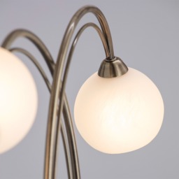 Soni Floor Lamp, Antique Brass - thumbnail 8
