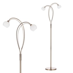 Soni Floor Lamp, Antique Brass - thumbnail 1