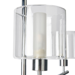 Ramona Semi Flush Bathroom Ceiling Light, Chrome - thumbnail 8