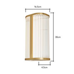 Amie Bathroom LED CCT Wall Light, Satin Brass - thumbnail 7