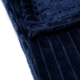 Luxury Ribbon Velvet Throw, Navy - thumbnail 5