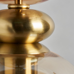 Seline Champagne 1 Light Ceiling Pendant, Satin Brass - thumbnail 6
