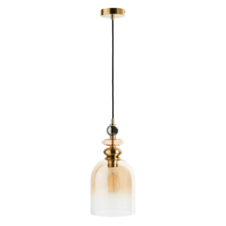 Seline Champagne 1 Light Ceiling Pendant, Satin Brass - thumbnail 7