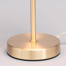 Velvet Table Lamp, Teal and Brass - thumbnail 7