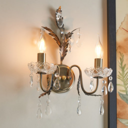Paisley Wall Light, Antique Brass - thumbnail 3