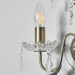 Paisley Wall Light, Antique Brass - thumbnail 7