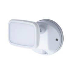 Wilson Single 10 Watt LED Outdoor Flood Light, White - thumbnail 1
