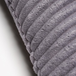 Luxury Ribbon Velvet Cushion, Grey - thumbnail 5