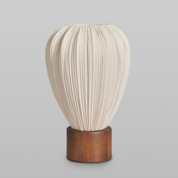 Daisy Pleated Shade Table Lamp, Wood - thumbnail 6