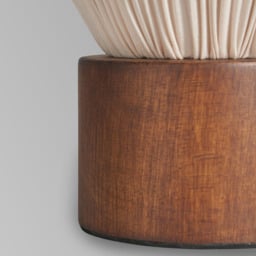 Daisy Pleated Shade Table Lamp, Wood - thumbnail 7